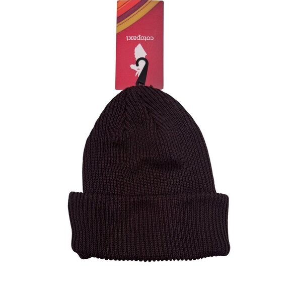 Cotopaxi Wharf Beanie Black Iris Knit Hat NWT $25 Brown $25 - Picture 3 of 4